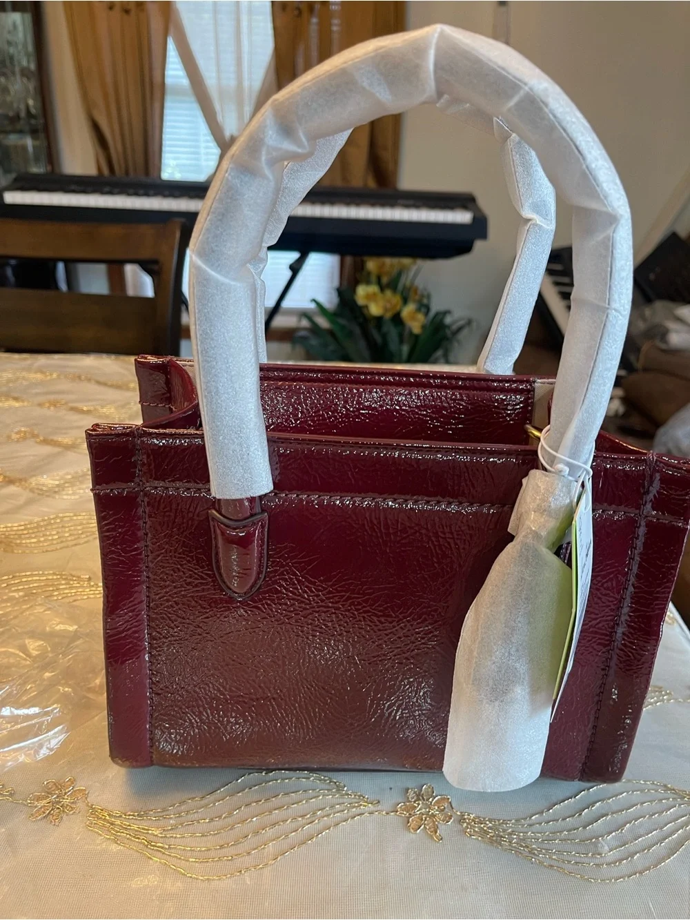NWT Sam Edelman holiday small satchel bag color Bordeaux